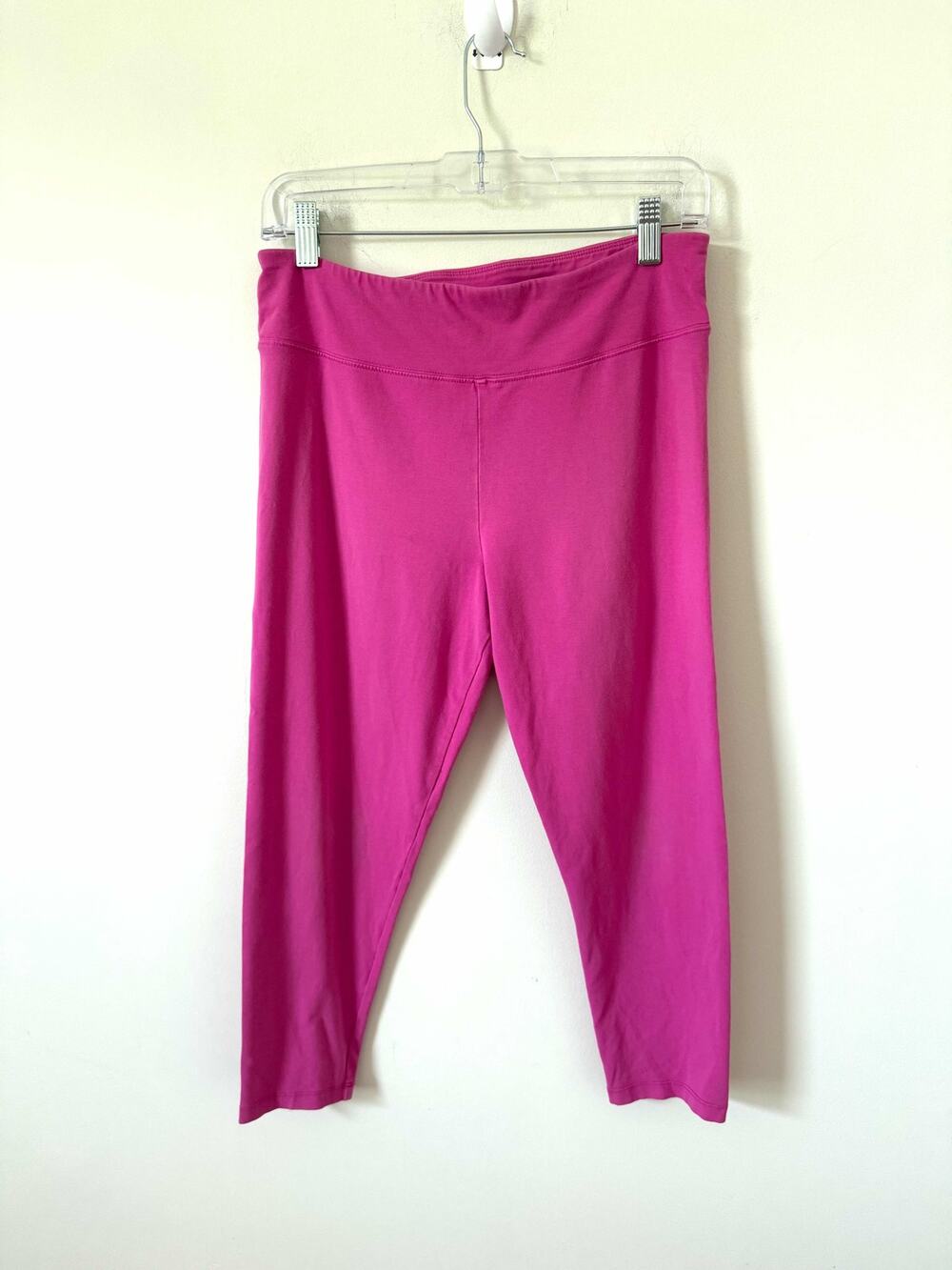 J. Crew High Rise Knit Cotton Basic Leggings Pink Size Large